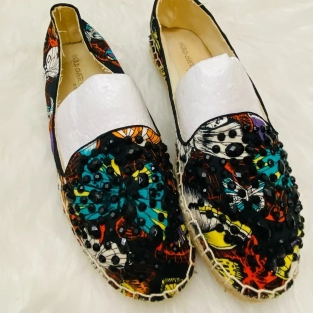 Head Over Heels by Dune Gesper studded espadrilles, Sz. 8